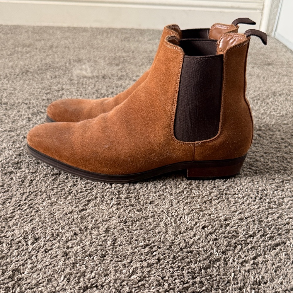 Aldo Tan Suede Ankle Boots
